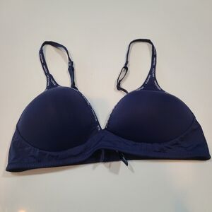 Nautica Navy Blue Bra in Size 36B